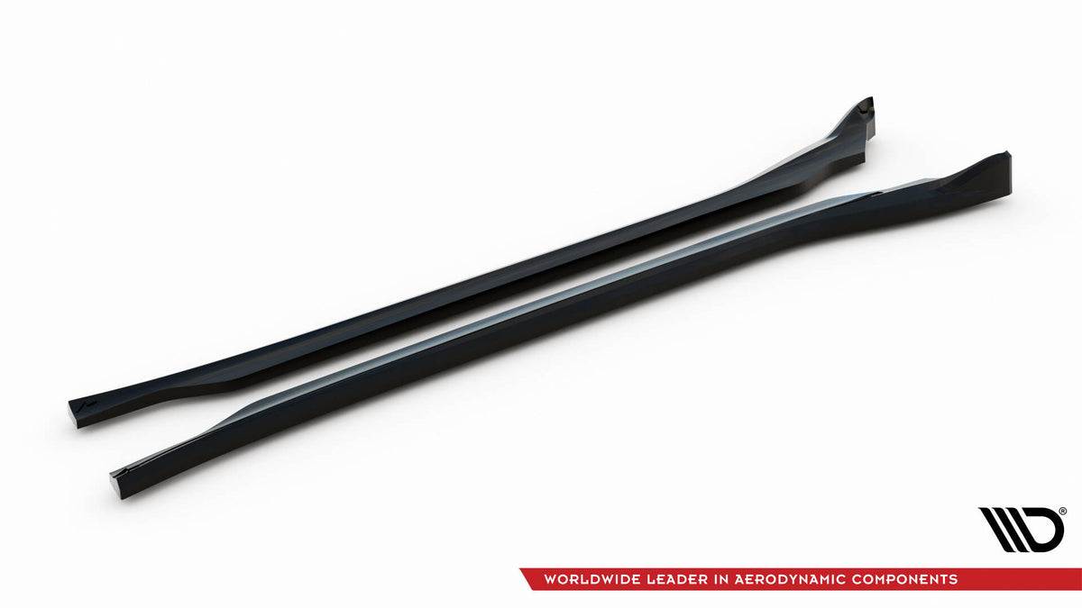 Street+ Seitenschweller Leisten passend für Porsche Cayenne Mk2 Facelift schwarz Hochglanz – Ansicht 6