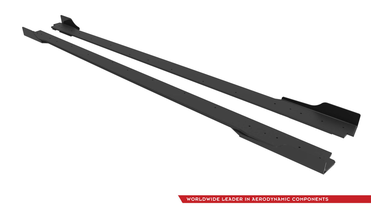 Street Pro Street+ Seitenschweller Leisten + Flaps passend für Hyundai Veloster N Mk2 schwarz Hochglanz – Ansicht 8
