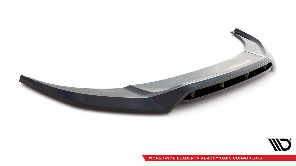 Street+ Spoilerlippe Front Ansatz V.3 passend für Audi RSQ8 Mk1 schwarz Hochglanz – Ansicht 5
