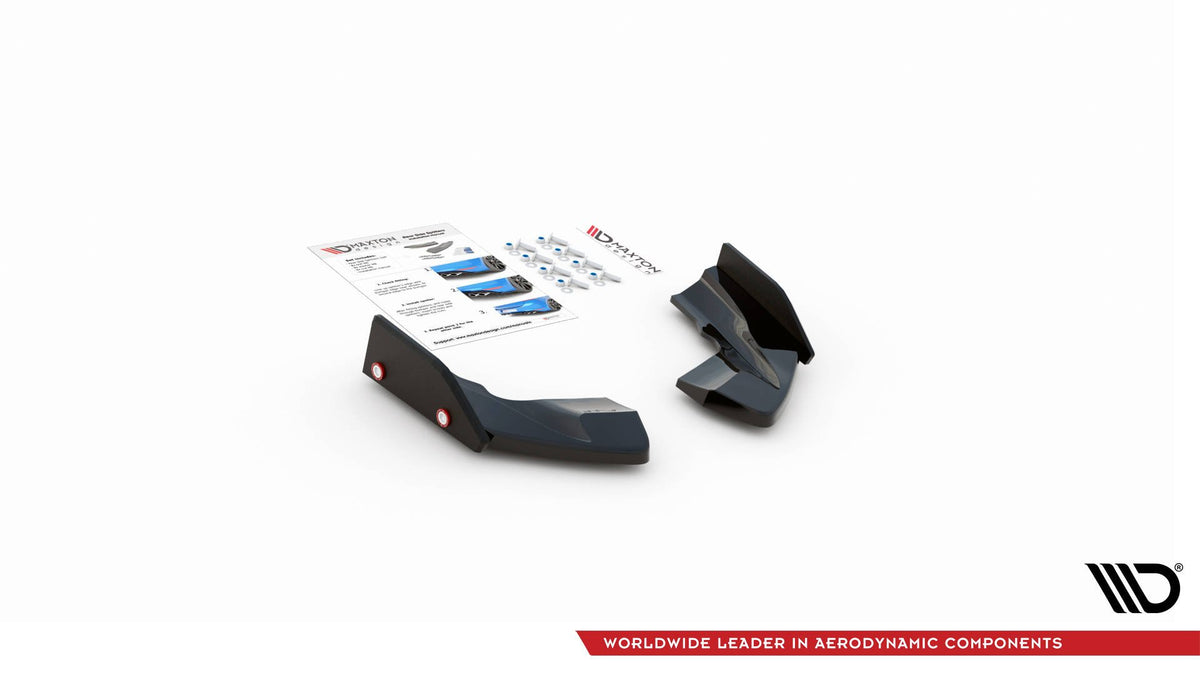 Heck Ansatz Flaps Diffusor V.2 + Flaps passend für VW Golf R Hatchback Mk8 Facelift – Ansicht 6