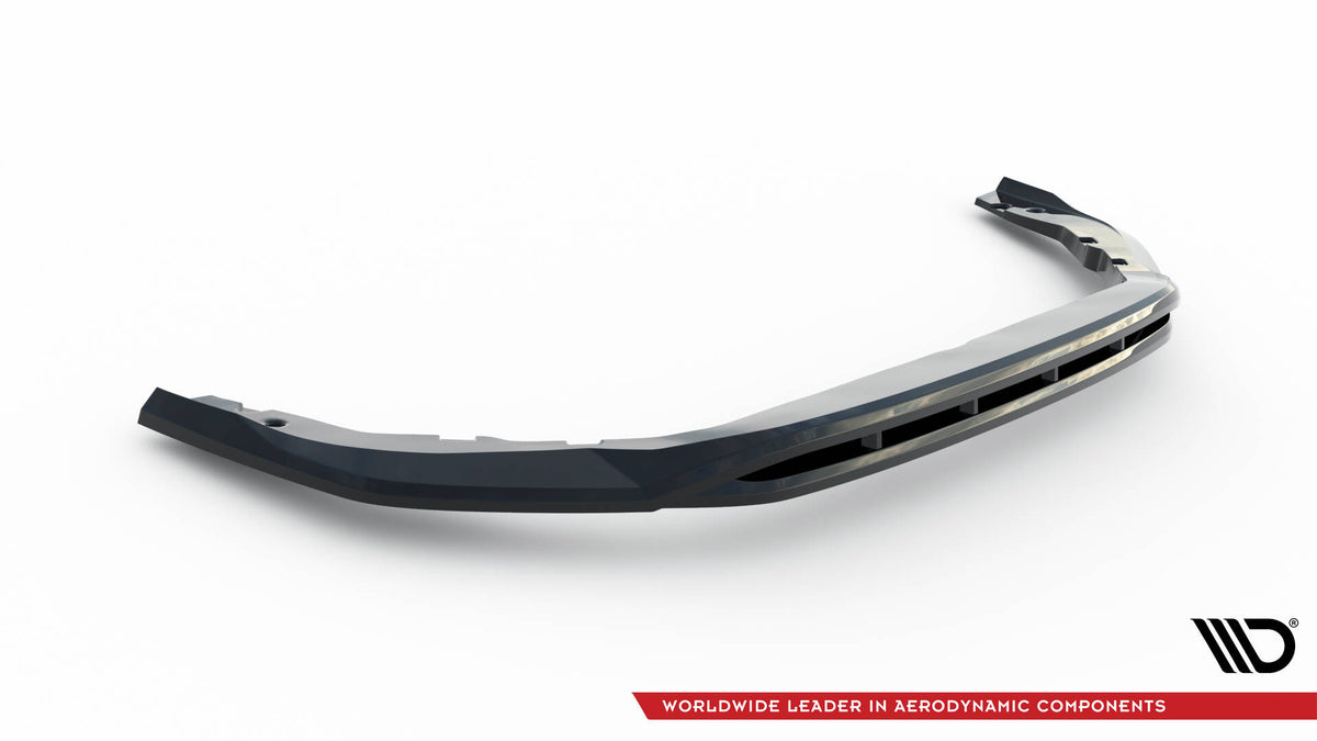 Street+ Spoilerlippe Front Ansatz passend für Audi A8 D5 schwarz Hochglanz – Ansicht 5