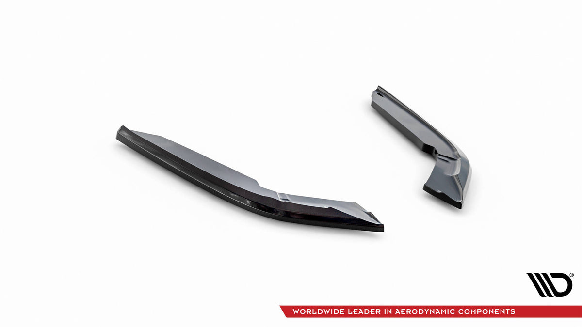 Heck Ansatz Flaps Diffusor V.4 passend für BMW 4er Coupe M-Paket F32  schwarz Hochglanz – Ansicht 5