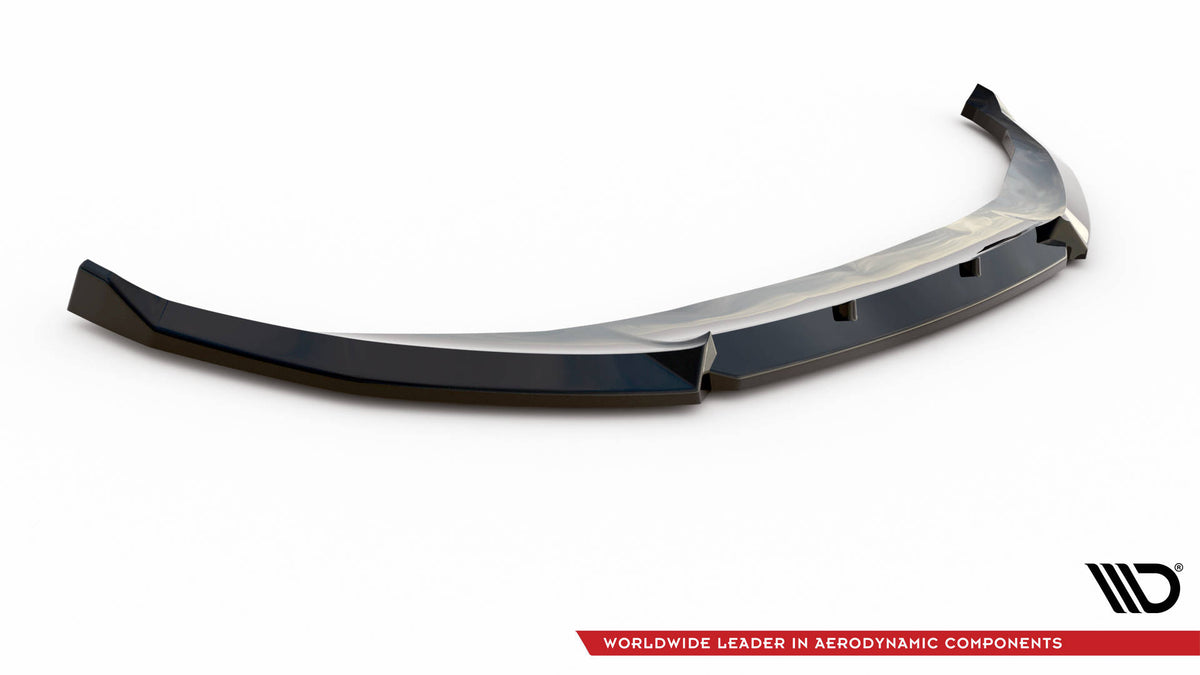 Street+ Spoilerlippe Front Ansatz V.4 passend für Mini Cooper Clubman John Cooper Works F54 Facelift schwarz Hochglanz – Ansicht 5