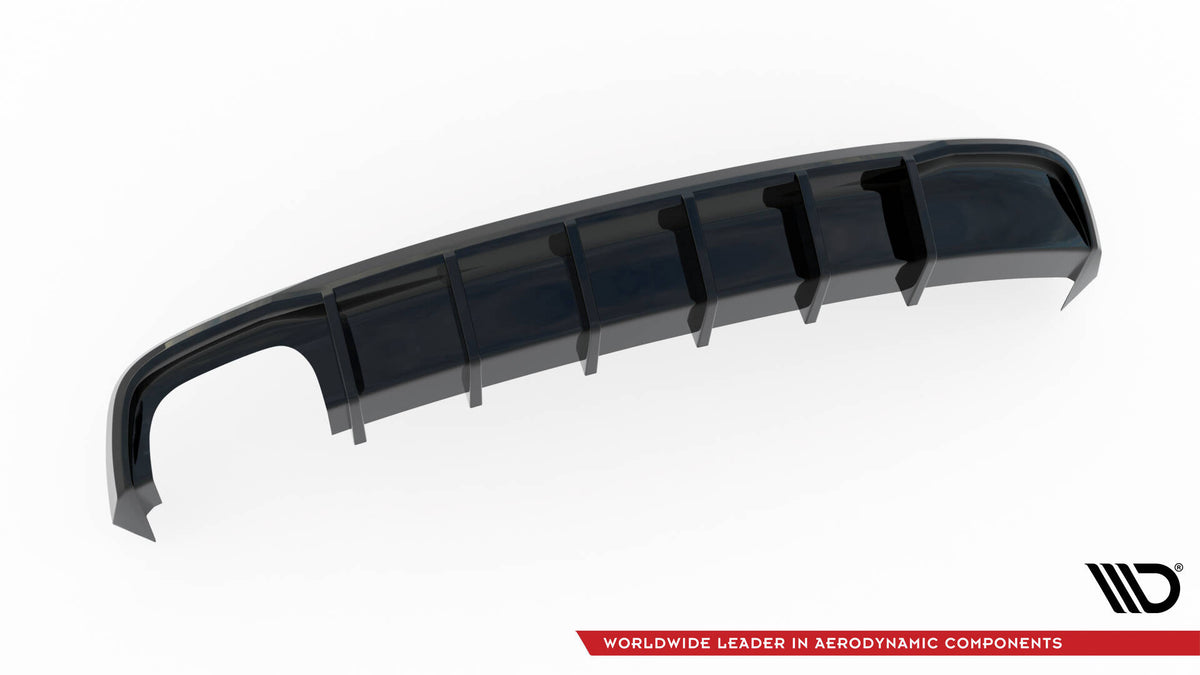 Diffusor Heck Ansatz passend für Audi S5 / A5 S-Line 8T Facelift (Doppelauspuff li.) – Ansicht 5
