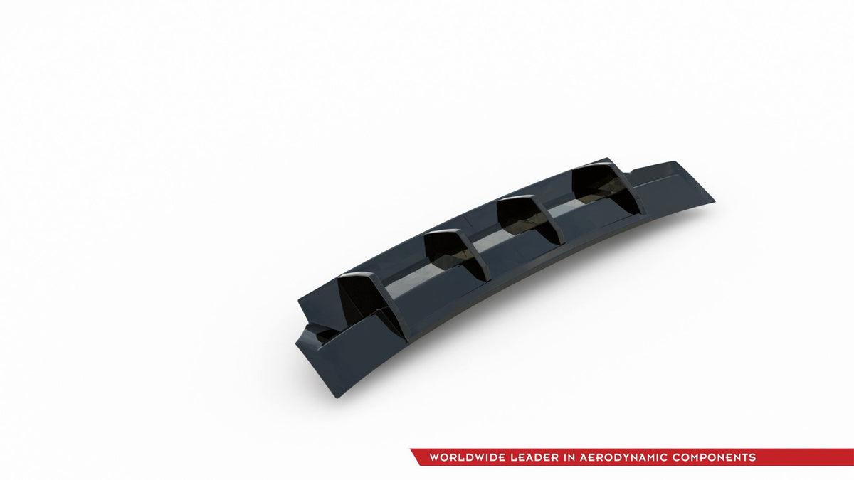 Diffusor Heck Ansatz passend für Skoda Kodiaq Sportline Mk1 / Mk1 Facelift schwarz Hochglanz – Ansicht 7