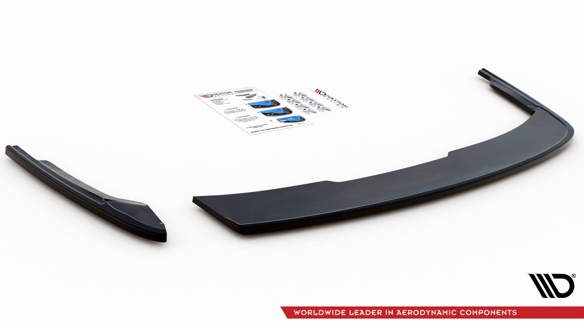 Heck Ansatz Flaps Diffusor passend für Audi A4 B9 schwarz Hochglanz – Ansicht 5