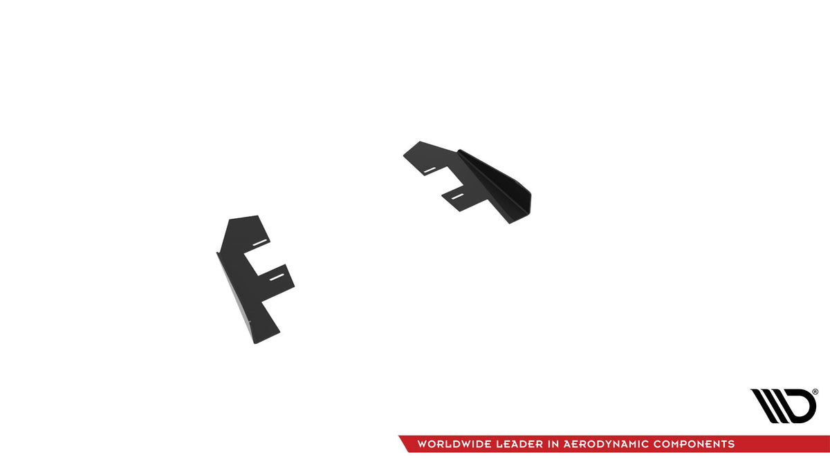 Hintere Seiten Flaps passend für Audi RS3 Limousine 8V Facelift schwarz Hochglanz – Ansicht 5