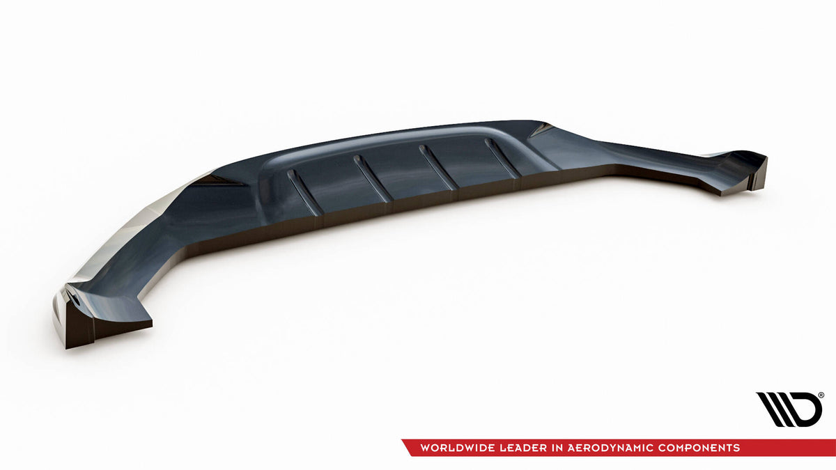 Street+ Spoilerlippe Front Ansatz passend für Alfa Romeo Stelvio Quadrifoglio Mk1 schwarz Hochglanz – Ansicht 6