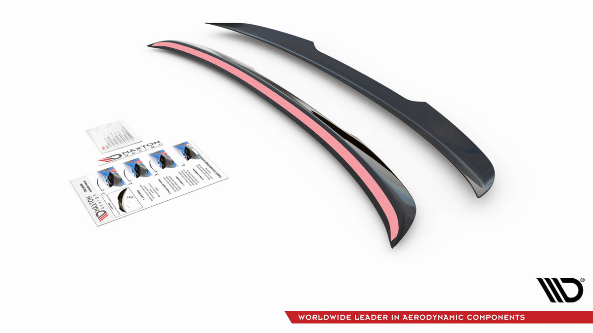 Heckspoiler Lippe Peugeot 508 GT Mk1 Facelift schwarz Hochglanz – Ansicht 5