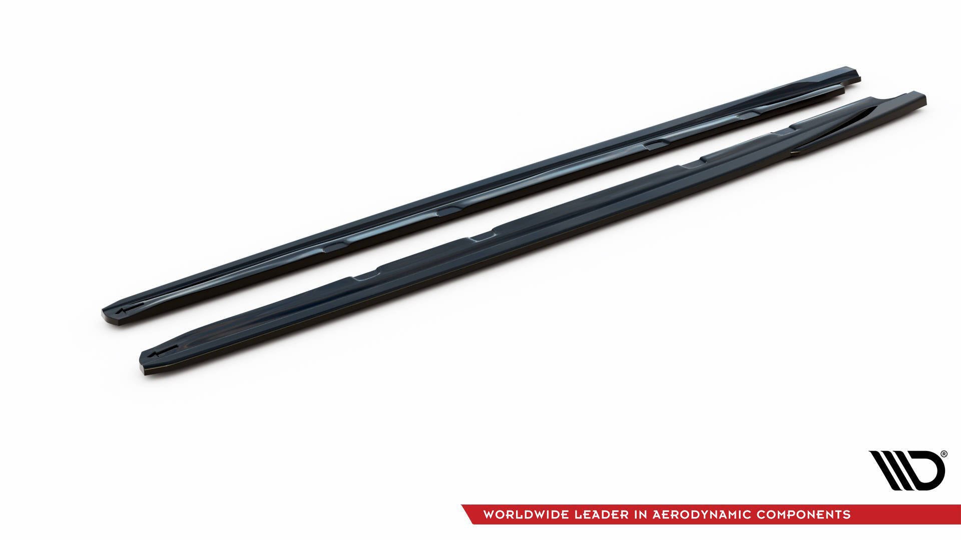 Street+ Seitenschweller Leisten passend für V.5 Seat Leon Cupra / FR Mk3 / Mk3 Facelift schwarz Hochglanz – Ansicht 6