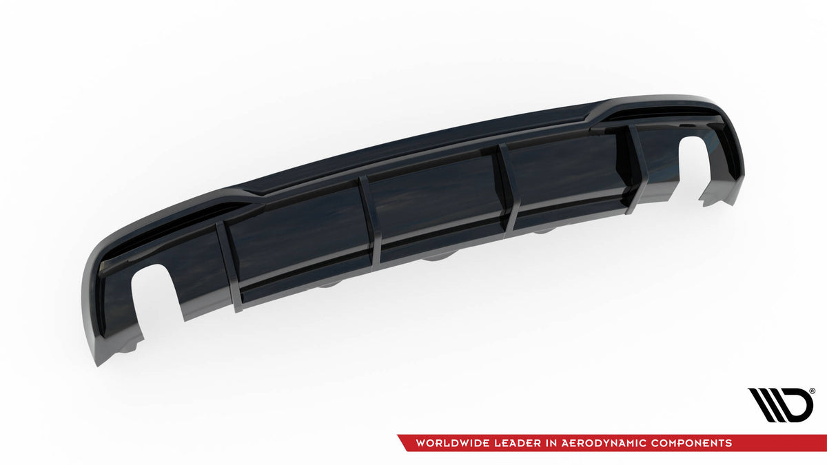 Diffusor Heck Ansatz passend für Audi A5 Coupe 8T Facelift (Einzelauspuff li. re.) – Ansicht 4