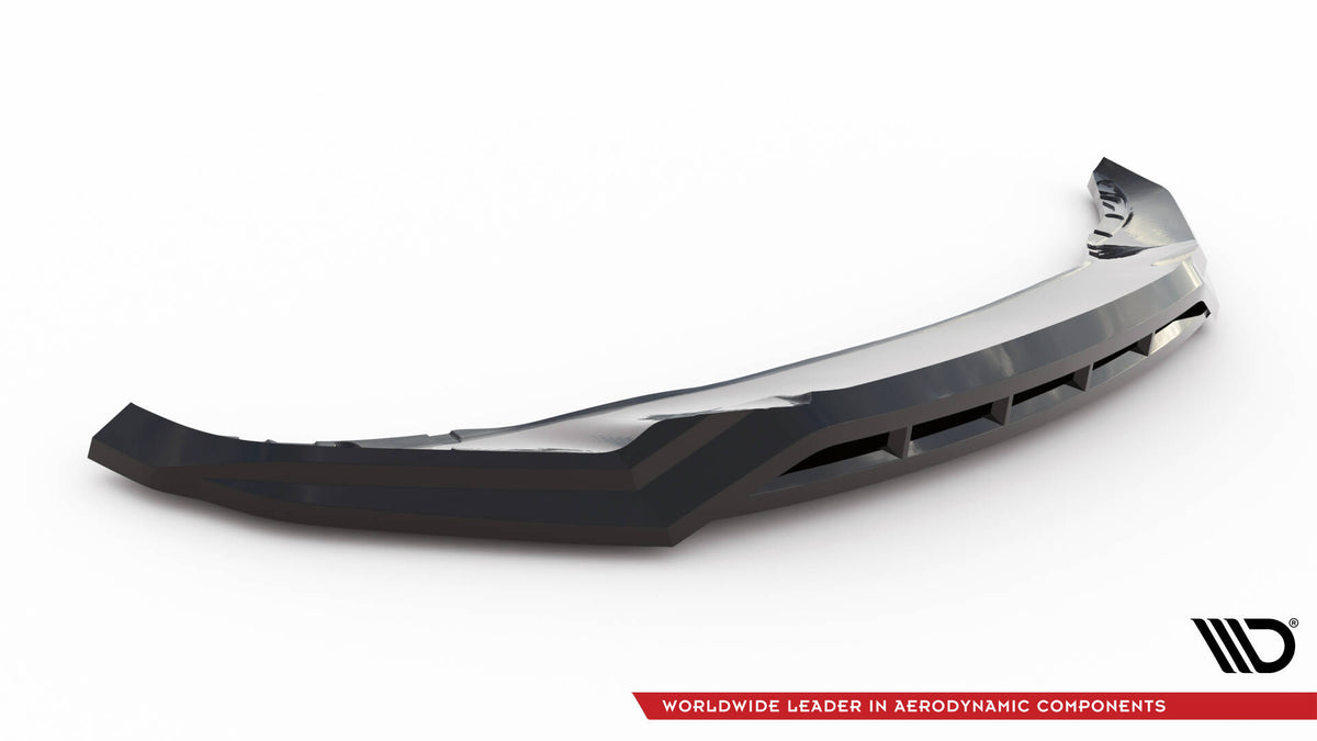 Street+ Spoilerlippe Front Ansatz V.1 passend für BMW X5 M-Paket G05 Facelift schwarz Hochglanz – Ansicht 5