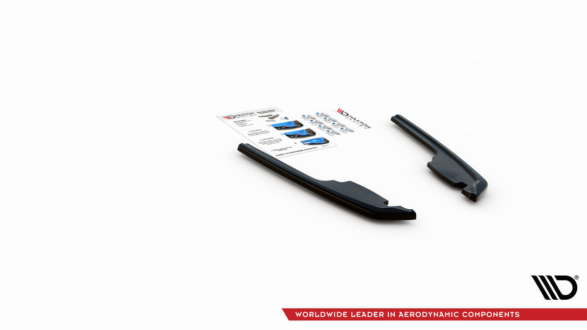 Heck Ansatz Flaps Diffusor passend für BMW M235i Gran Coupe F44 schwarz Hochglanz – Ansicht 6