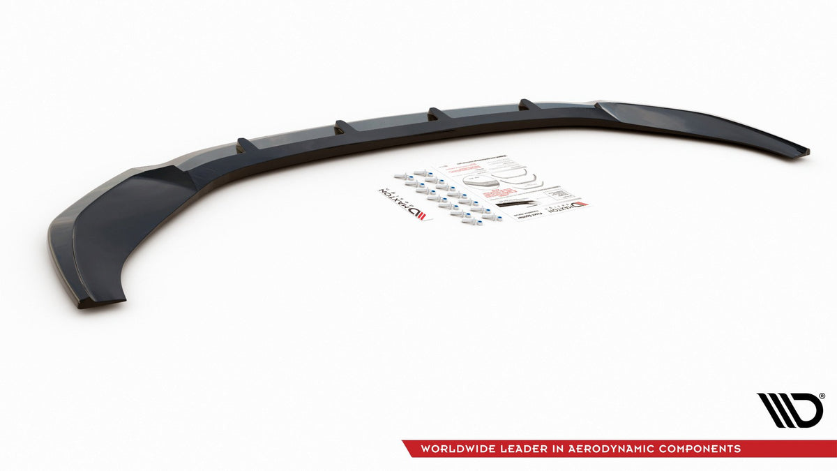 Street+ Spoilerlippe Front Ansatz V.2 passend für Audi A6 S-Line / S6 C8 / C8 Facelift schwarz Hochglanz – Ansicht 7