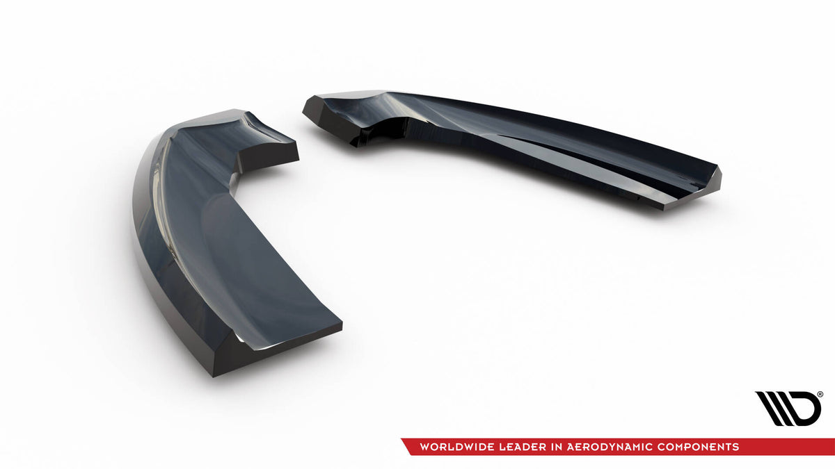 Heck Ansatz Flaps Diffusor passend für Ford Kuga ST-Line Mk2 Facelift schwarz Hochglanz – Ansicht 6