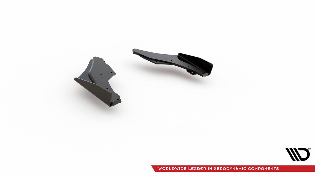 Street Pro Heck Ansatz Flaps Diffusor + Flaps passend für Ford VW Golf GTI Clubsport Mk8 Facelift schwarz Hochglanz – Ansicht 6