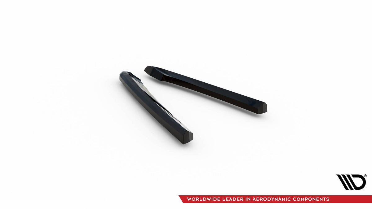 Heck Ansatz Flaps Diffusor passend für Ford Mondeo Sport Mk5 Facelift / Fusion Sport Mk2 Facelift schwarz Hochglanz – Ansicht 6