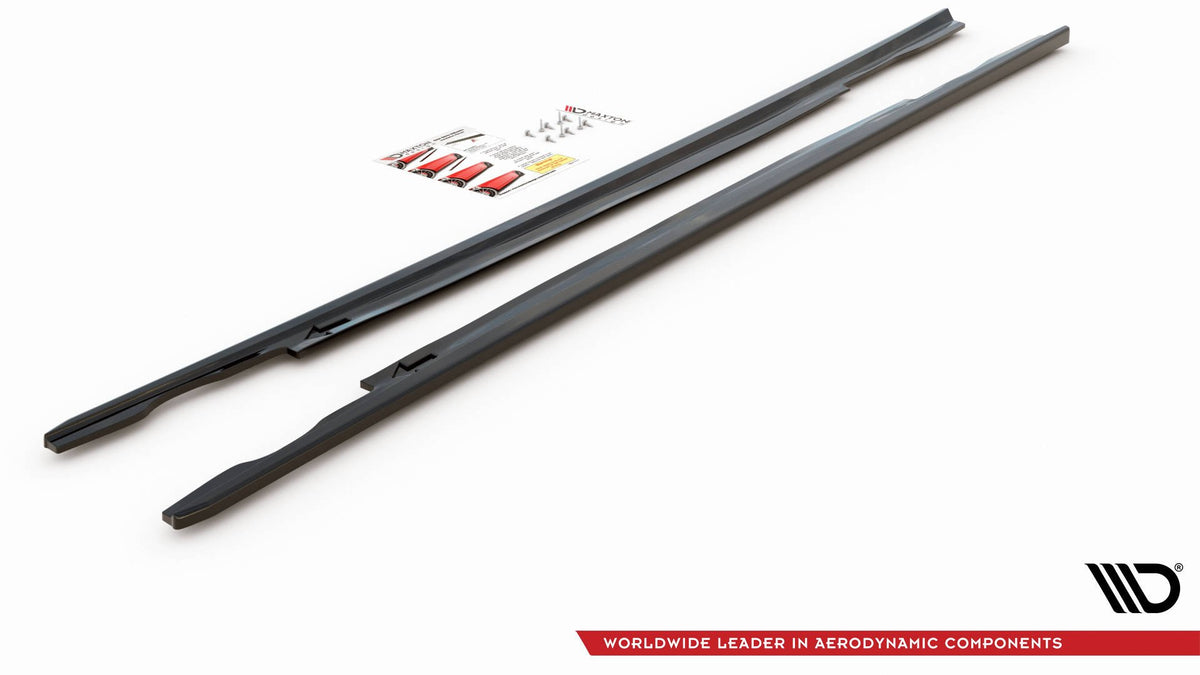 Street+ Seitenschweller Leisten passend für VW Passat B8 schwarz Hochglanz – Ansicht 6
