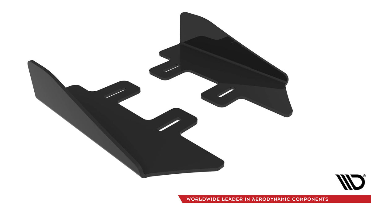 Seitenschweller Flaps passend für Subaru WRX STI Mk1 schwarz Hochglanz – Ansicht 8