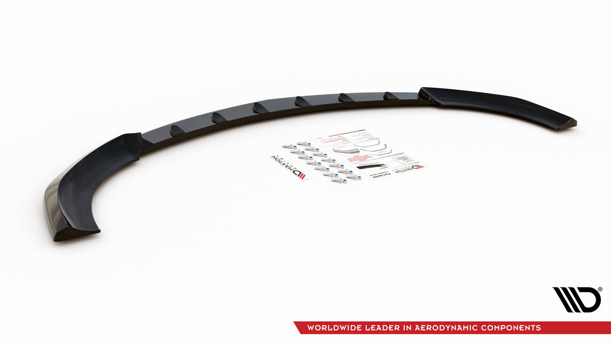 Street+ Spoilerlippe Front Ansatz V.3 passend für Mercedes-Benz E63 AMG Kombi/Limousine S213/W213 schwarz Hochglanz – Ansicht 5