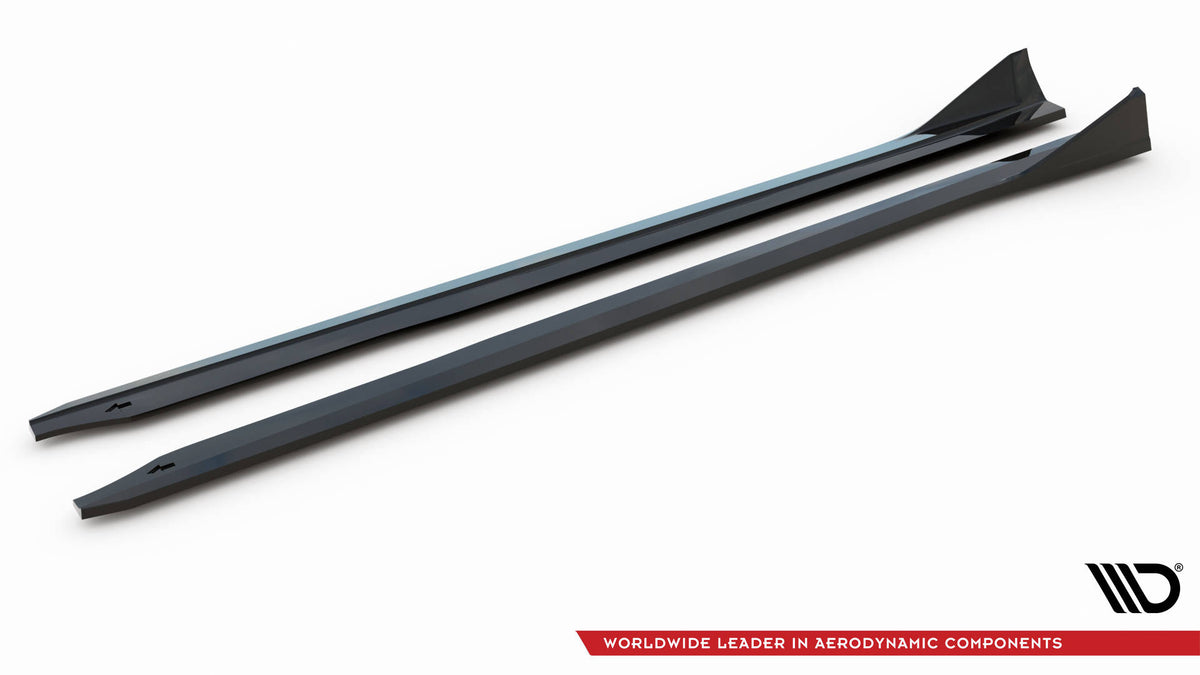 Street+ Seitenschweller Leisten passend für V.4 BMW M2 G87 schwarz Hochglanz – Ansicht 5