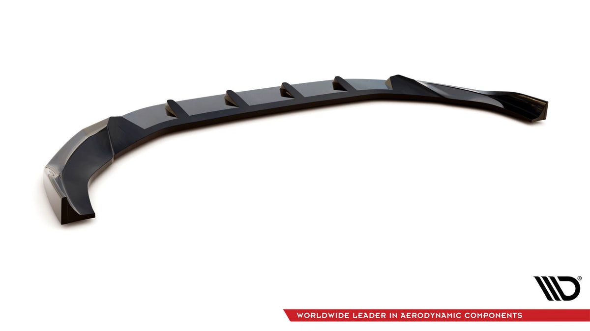 Street+ Spoilerlippe Front Ansatz V.1 passend für Audi A4 S-Line / S4 B9 Facelift schwarz Hochglanz – Ansicht 6