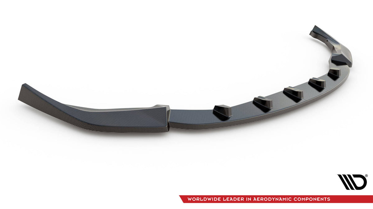 Prepreg Carbon Fiber Street+ Spoilerlippe Front Ansatz V.1 passend für BMW M3 Limousine / Touring G80 / G81 – Ansicht 5