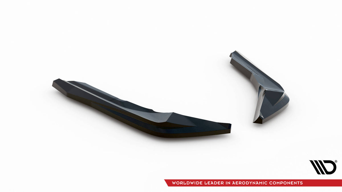 Heck Ansatz Flaps Diffusor V.5 passend für BMW M2 G87 (Für heckansatz v.2) BMW M2 G87 schwarz Hochglanz – Ansicht 5