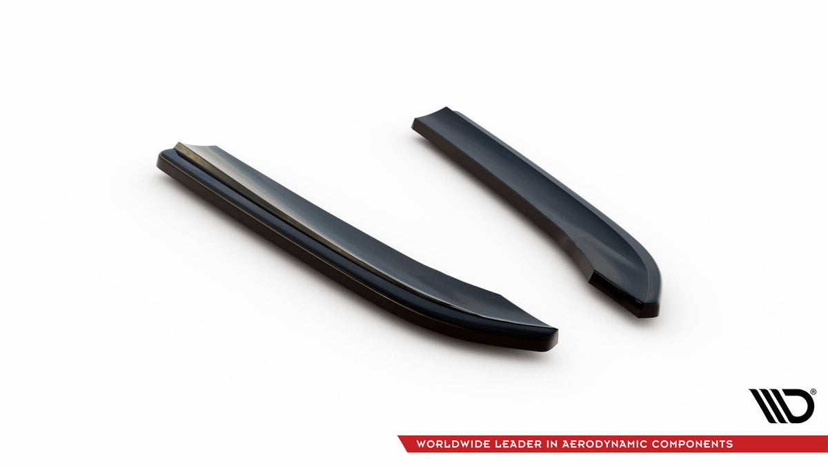 Heck Ansatz Flaps Diffusor passend für VW Passat Variant B7 schwarz Hochglanz – Ansicht 6