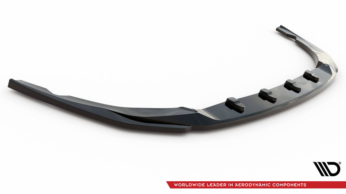 Street+ Spoilerlippe Front Ansatz V.2 passend für Kia Optima Mk4 Facelift schwarz Hochglanz – Ansicht 5