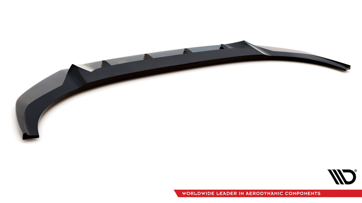 Street+ Spoilerlippe Front Ansatz V.2 passend für Audi RSQ8 Mk1 schwarz Hochglanz – Ansicht 6