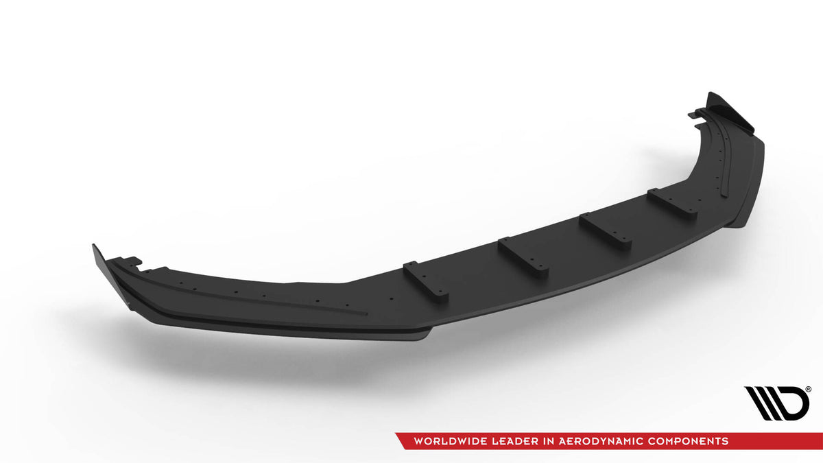 Street Pro Street+ Spoilerlippe Front Ansatz + Flaps passend für VW Scirocco R Mk3 schwarz Hochglanz – Ansicht 5