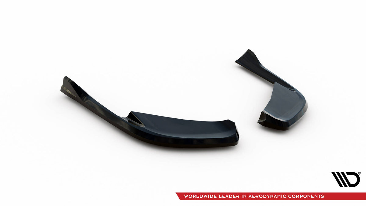 Heck Ansatz Flaps Diffusor passend für Alfa Romeo Giulia Quadrifoglio schwarz Hochglanz – Ansicht 5