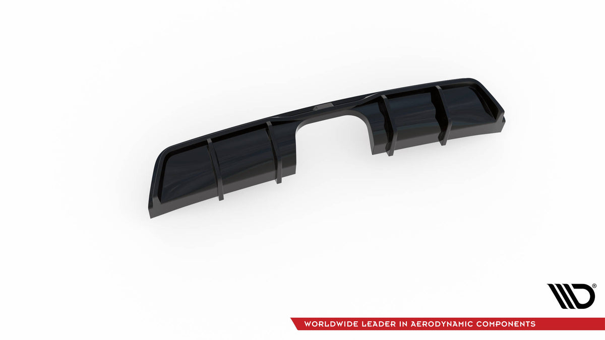 Diffusor Heck Ansatz passend für Mini Cooper John Cooper Works R56 schwarz Hochglanz – Ansicht 7