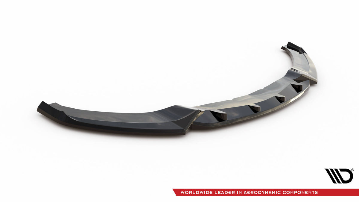 Street+ Spoilerlippe Front Ansatz V.3 passend für BMW 4er Coupe / Gran Coupe / Cabrio M-Paket F32 / F36 / F33 schwarz Hochglanz – Ansicht 5