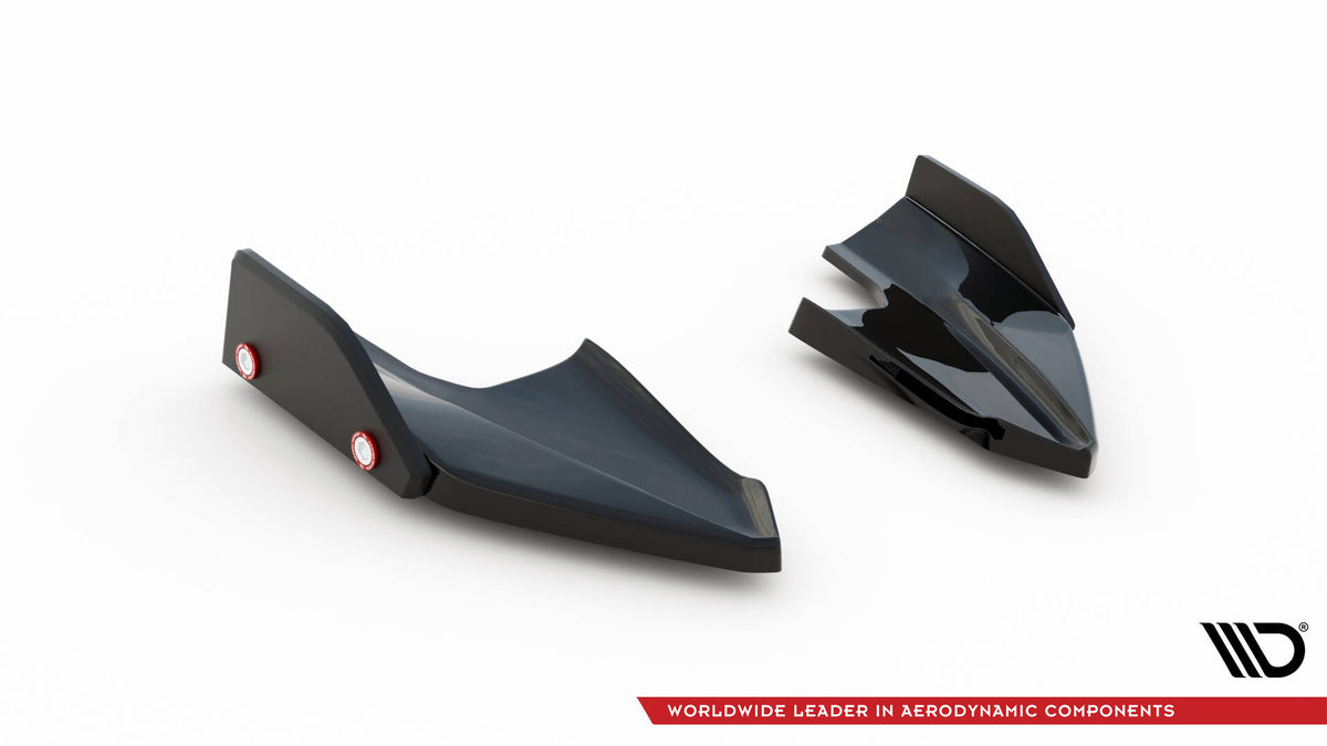Heck Ansatz Flaps Diffusor V.5 + Flaps passend für VW Golf R Hatchback Mk8 Facelift – Ansicht 5