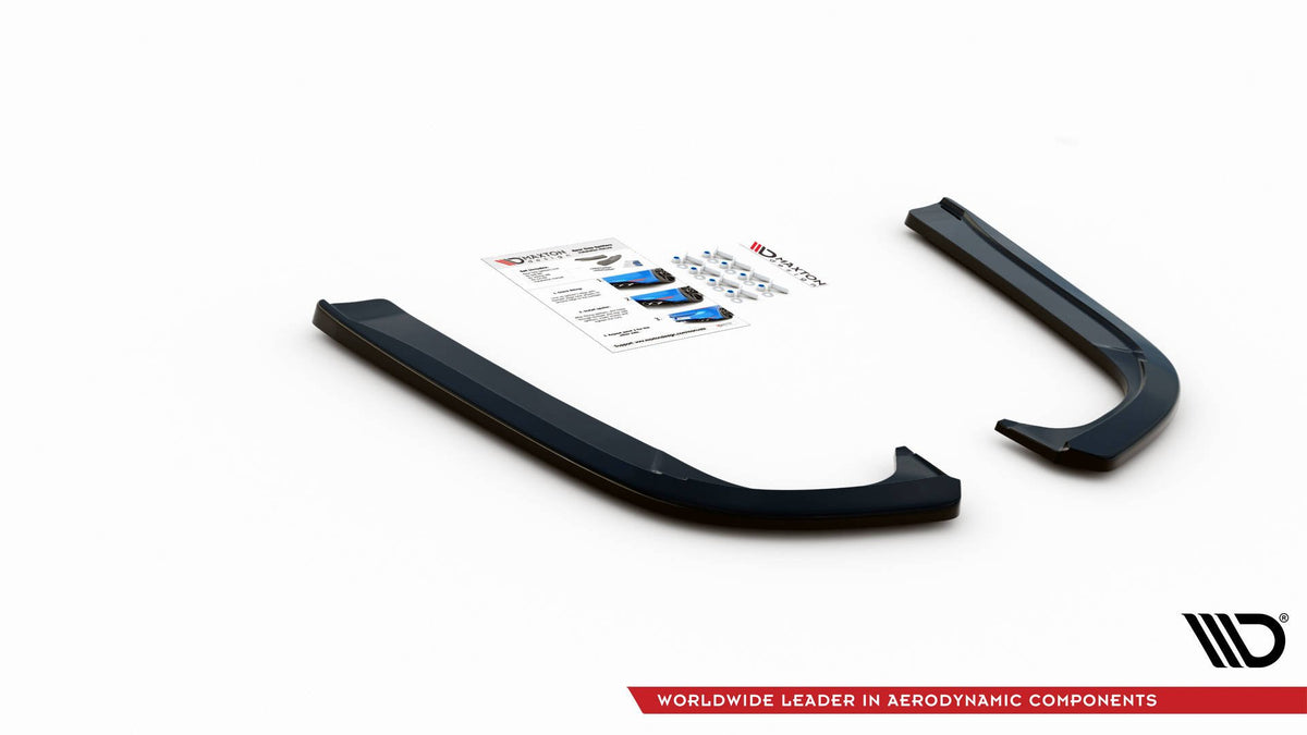 Heck Ansatz Flaps Diffusor passend für Skoda Octavia Mk3 Facelift schwarz Hochglanz – Ansicht 4