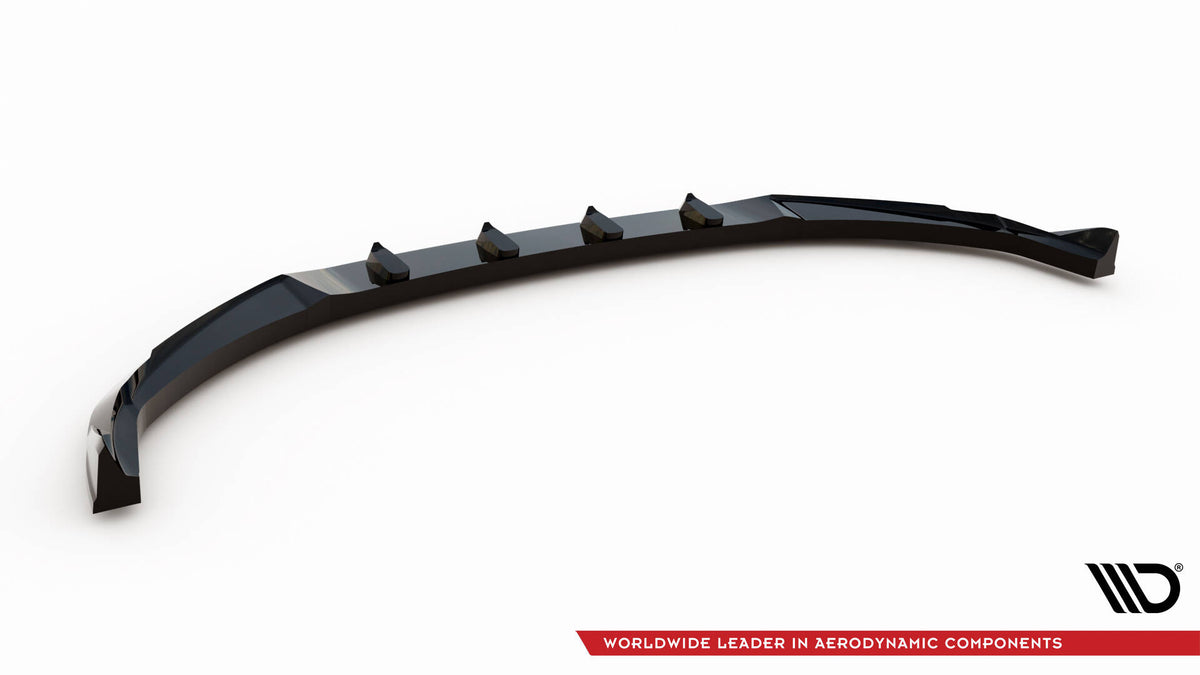 Street+ Spoilerlippe Front Ansatz V.1 passend für Hyundai Tucson N-Line Mk4 schwarz Hochglanz – Ansicht 6