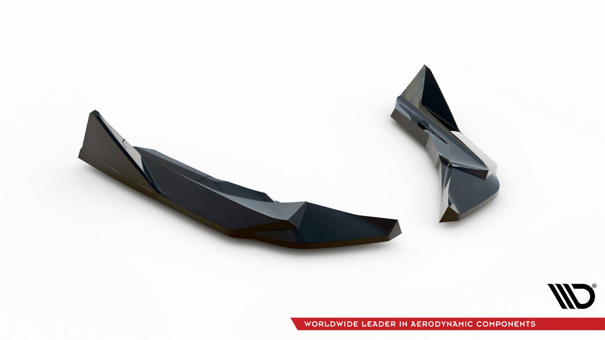 Heck Ansatz Flaps Diffusor V.4 passend für (Für heckansatz v.1) BMW M2 G87 schwarz Hochglanz – Ansicht 5