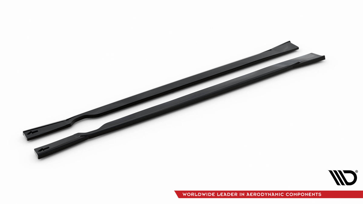 Street+ Seitenschweller Leisten passend für Fiat 500X Sport Mk1 Facelift schwarz Hochglanz – Ansicht 5