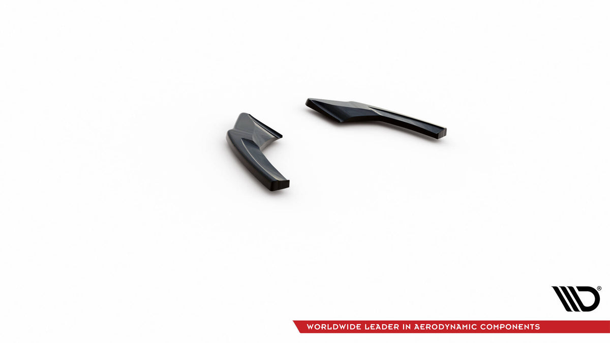 Heck Ansatz Flaps Diffusor V.2 passend für VW Golf GTI Clubsport Mk8 Facelift schwarz Hochglanz – Ansicht 6