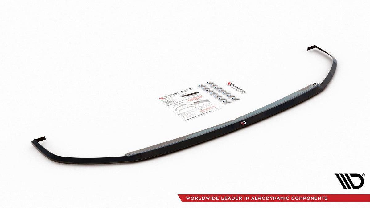 Street+ Spoilerlippe Front Ansatz V.3 passend für VW Polo GTI / R-line Mk6 schwarz Hochglanz – Ansicht 7
