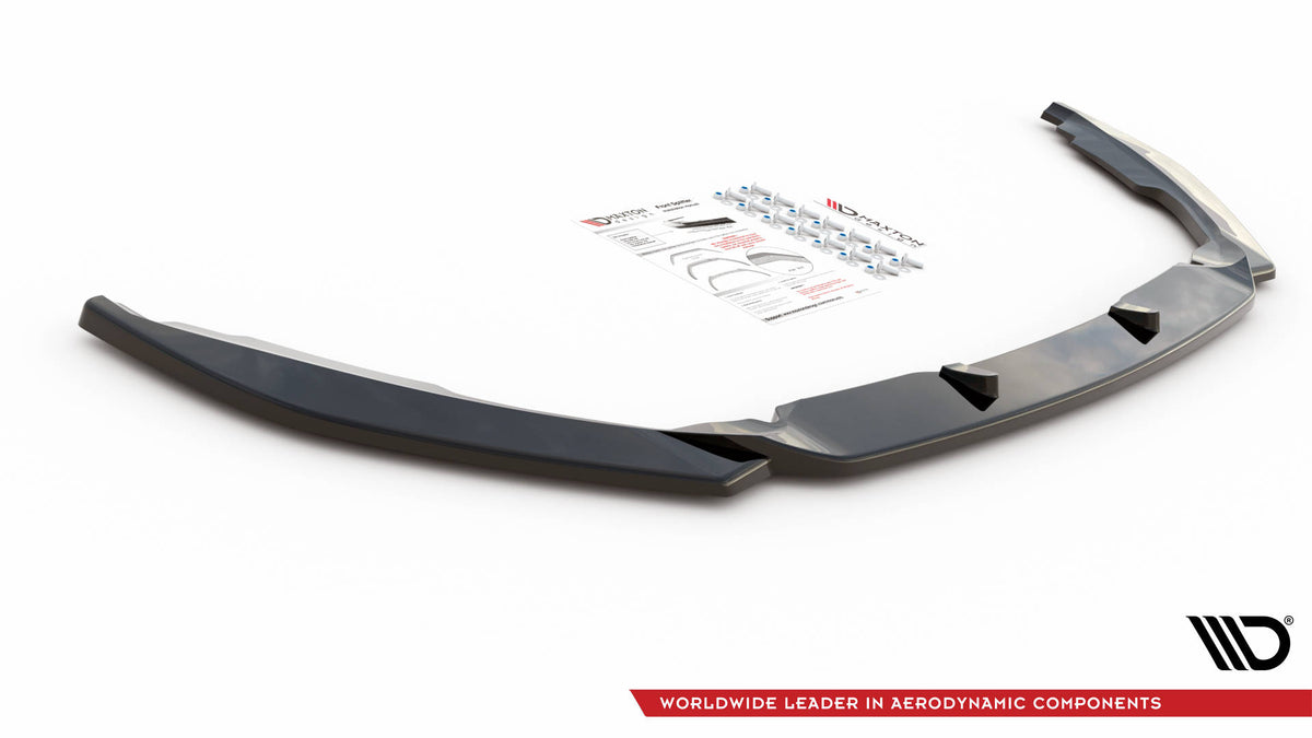 Street+ Spoilerlippe Front Ansatz V.2 passend für Ford Mondeo ST-Line Mk5 Facelift schwarz Hochglanz – Ansicht 4