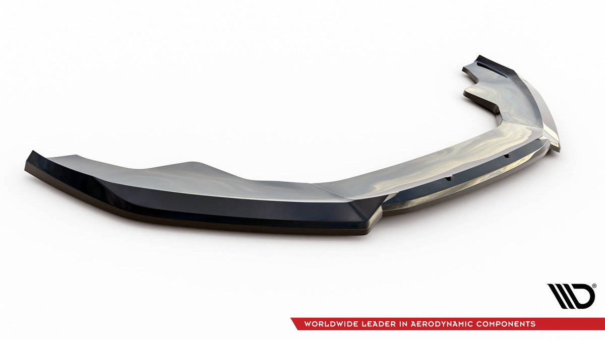 Street+ Spoilerlippe Front Ansatz V.2 passend für Audi A4 Competition B8 Facelift schwarz Hochglanz – Ansicht 5