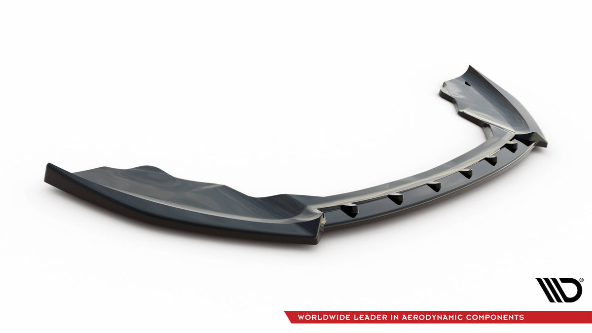 Street+ Spoilerlippe Front Ansatz V.4 passend für Ford Fiesta ST Mk7 Facelift schwarz Hochglanz – Ansicht 5