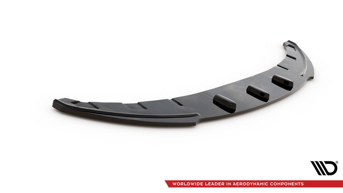 Street+ Spoilerlippe Front Ansatz V.2 passend für BMW 1er E81 Facelift schwarz Hochglanz – Ansicht 5
