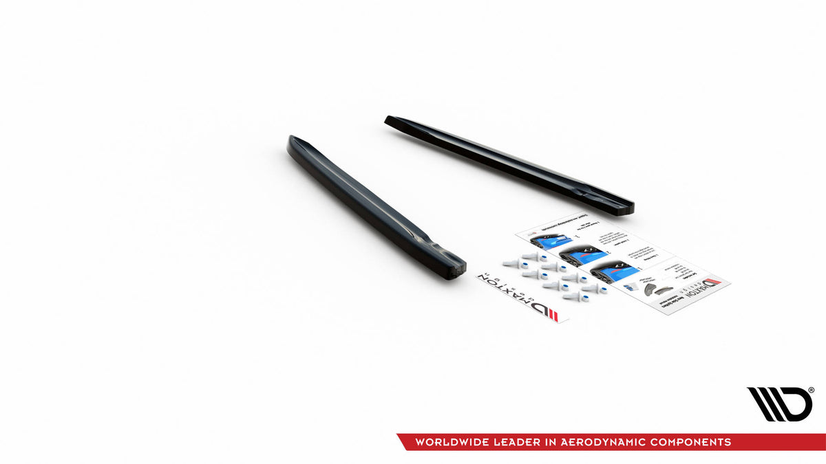 Heck Ansatz Flaps Diffusor passend für VW Arteon R Limousine / Shooting Brake Mk1 Facelift schwarz Hochglanz – Ansicht 6