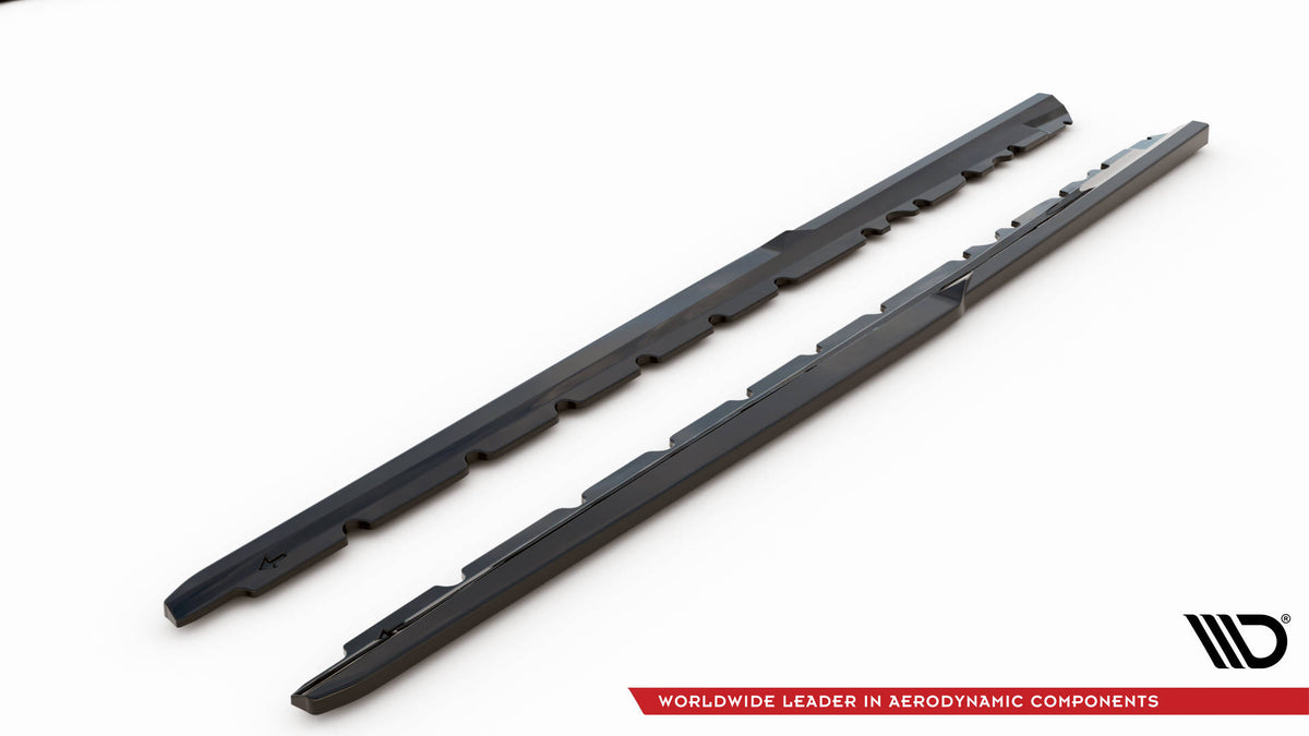 Street+ Seitenschweller Leisten V.2 passend für Audi R8 Mk2 Facelift schwarz Hochglanz – Ansicht 6