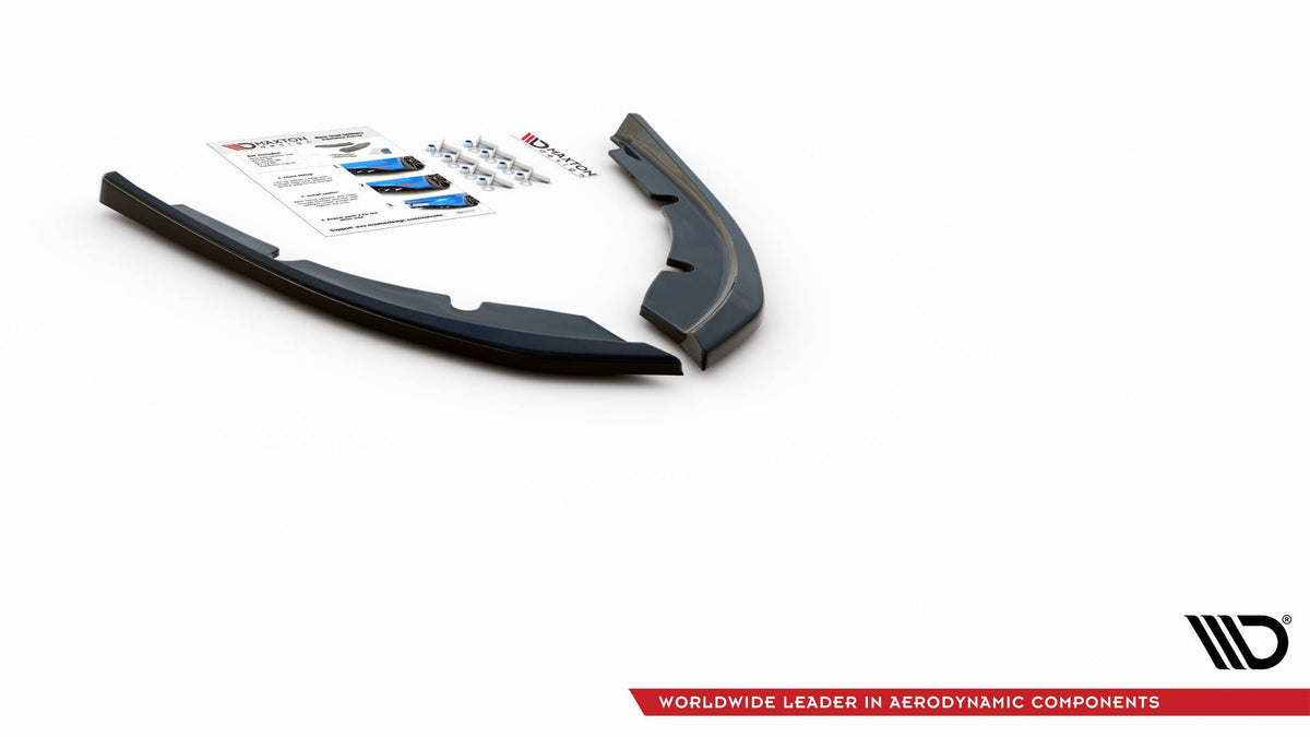 Heck Ansatz Flaps Diffusor passend für Peugeot 308 SW Mk2  schwarz Hochglanz – Ansicht 5