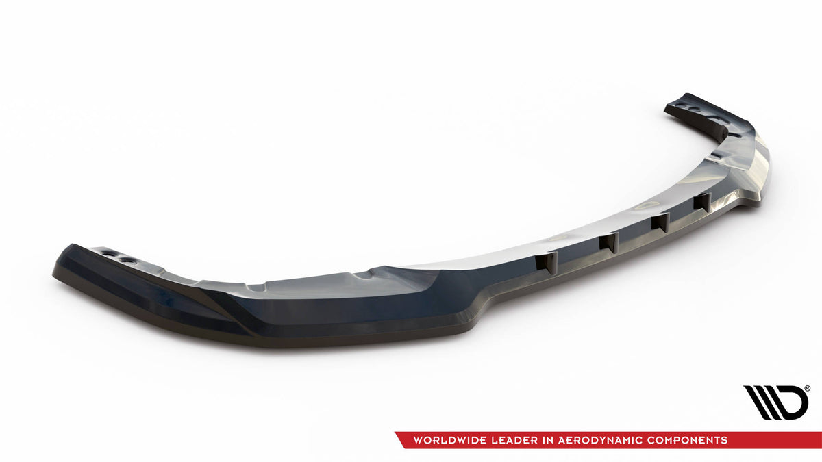 Street+ Spoilerlippe Front Ansatz V.1 passend für BMW X6 M F96 schwarz Hochglanz – Ansicht 5